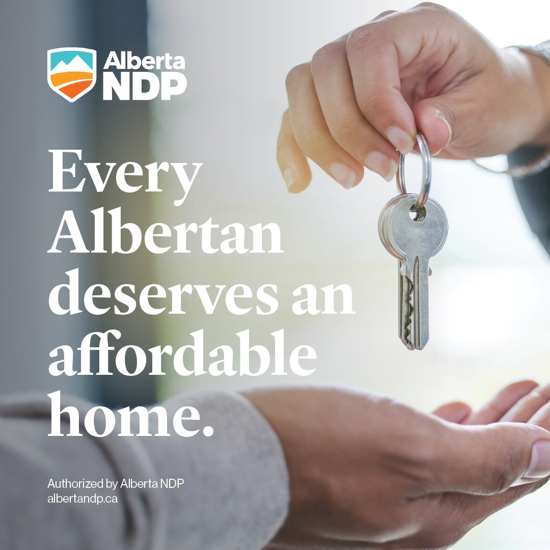 An affordable place to call home isn’t a “want,” like Danielle Smith believes. Housing is a human right. The UCP can help Albertans stay in their homes by passing Janis Irwin’s Bill 205. We hope they do the right thing. #ableg #abpoli #housingcrisis