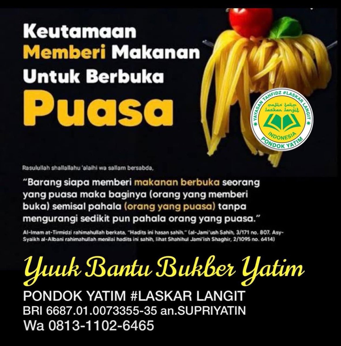 INDAHNYA BERBAGI DIBULAN SUCI