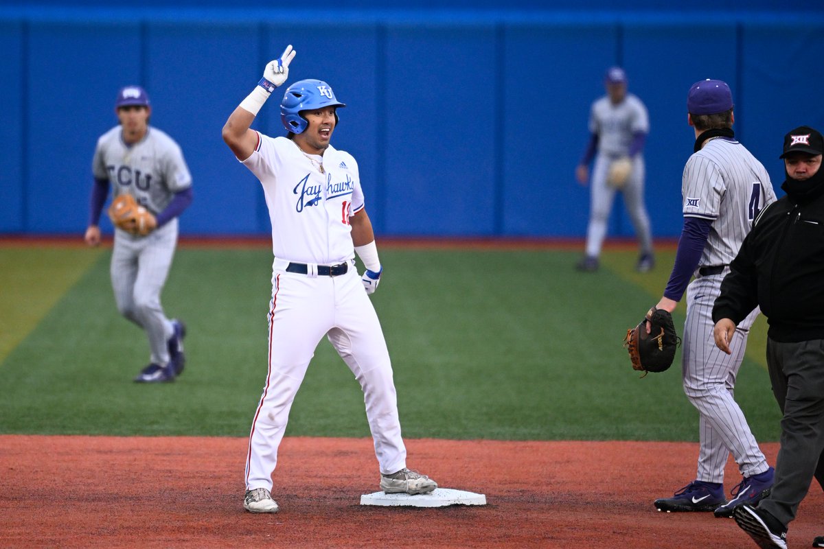 Kansas Jayhawks (@kuathletics) on Twitter photo Make that Top 10 wins this year for:
<a href="/KU_Football/">Kansas Football</a> ☑️
<a href="/KUHoops/">Kansas Men’s Basketball</a> ☑️
<a href="/KUWBball/">Kansas Women's Basketball</a> ☑️
<a href="/KUBaseball/">Kansas Baseball</a> ☑️
#RockChalk Make that Top 10 wins this year for:
<a href="/KU_Football/">Kansas Football</a> ☑️
<a href="/KUHoops/">Kansas Men’s Basketball</a> ☑️
<a href="/KUWBball/">Kansas Women's Basketball</a> ☑️
<a href="/KUBaseball/">Kansas Baseball</a> ☑️
#RockChalk