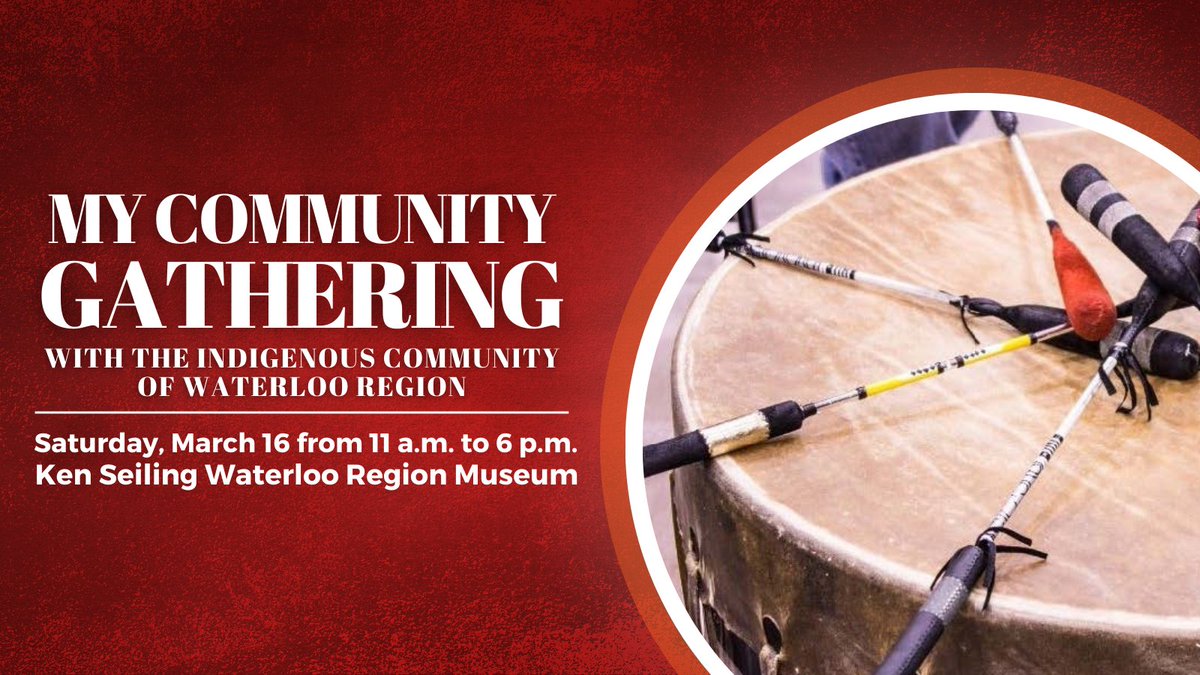 Join the Indigenous Community of #WatReg for a Community Gathering where all are welcome. 

Enjoy performances by Cedar Hill and other local drum groups, see talented dancers in traditional regalia, and shop from their large selection of local Indigenous artists and vendors. 👇