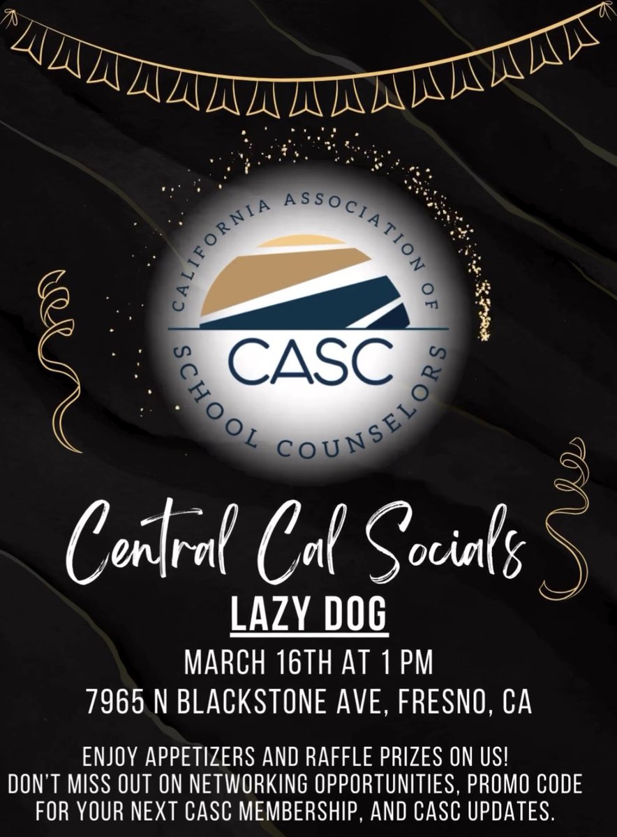 Come join us Central Cal! Make sure you RSVP for event: docs.google.com/forms/d/e/1FAI…