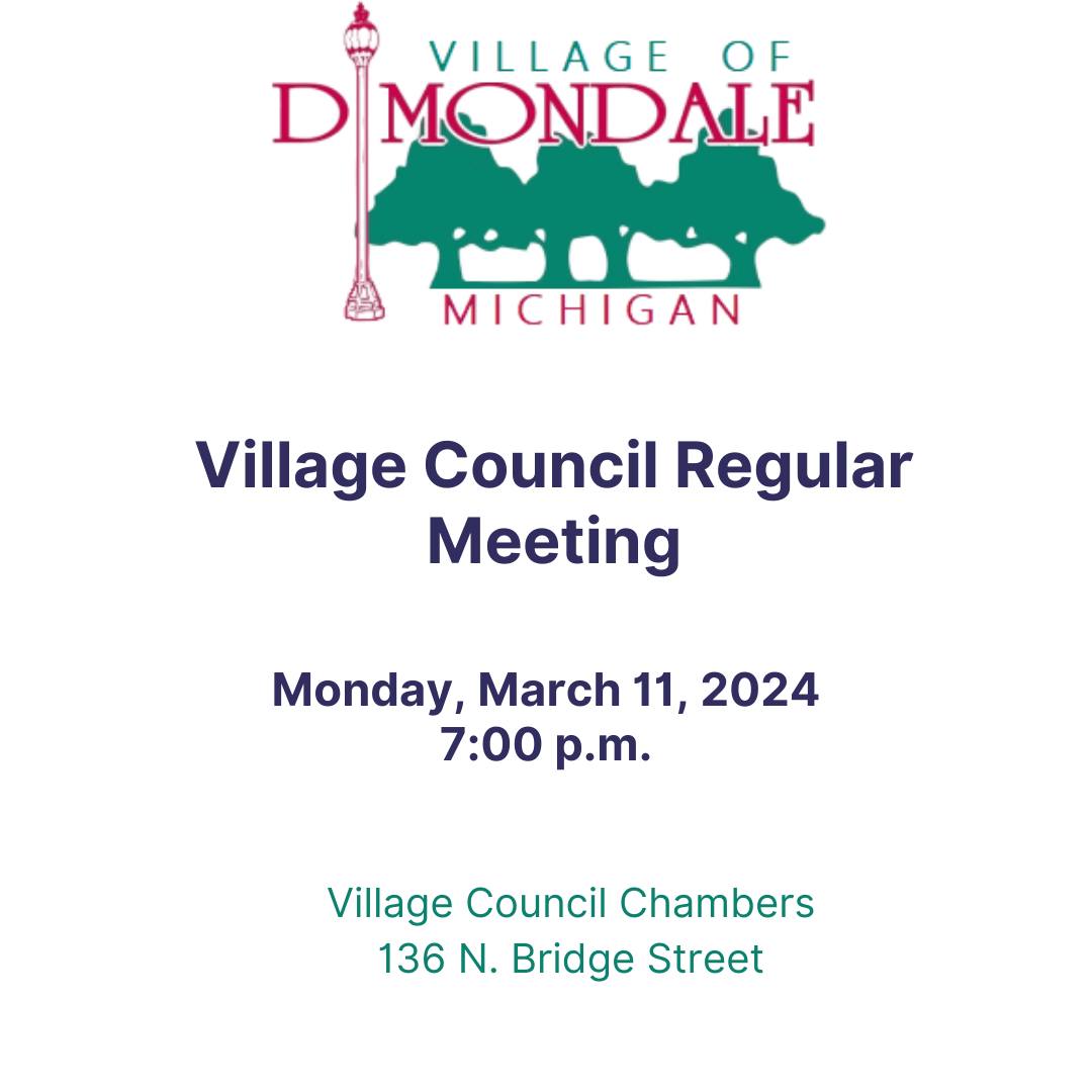 ralphrez's tweet image. #Dimondale Village Council meeting is tonight.  Full agenda is here; villageofdimondale.org/meeting-agendas