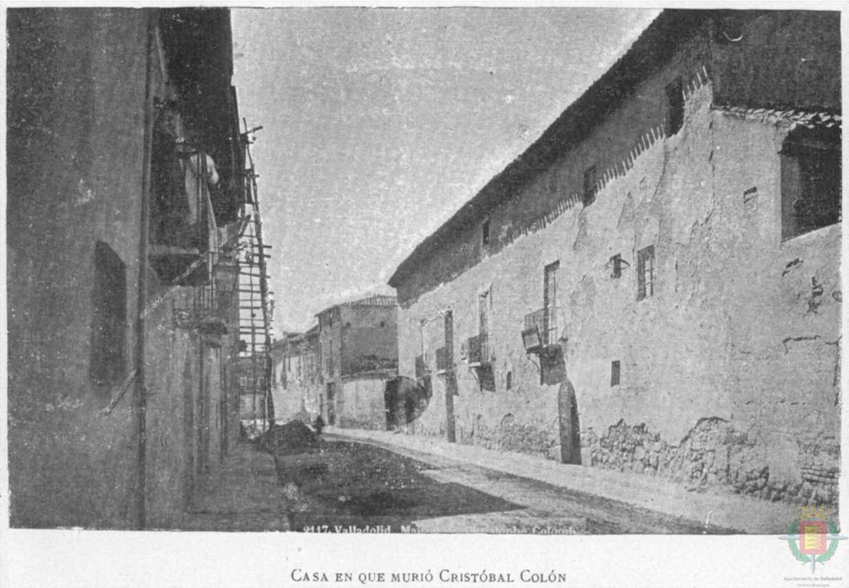 Casa donde 'murió' Cristóbal Colón en #Valladolid , en 1900-1905

📷 Archivo municipal de Valladolid