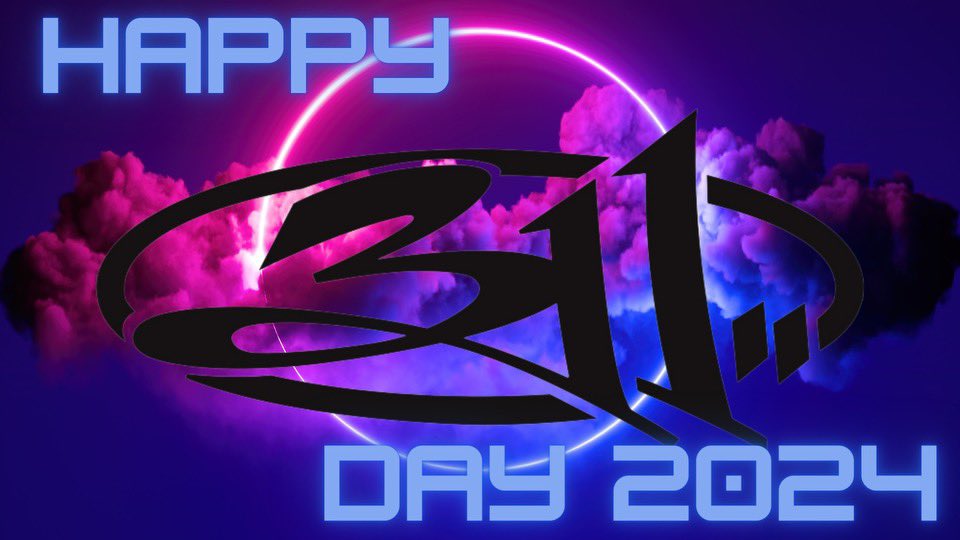 DisMegs's tweet photo. Happy #311Day2024! Down, All Mixed Up in the Amber glow, let's flow together, be Creatures (For a While). Unity in the Hive, l’m a Beautiful Disaster, feels like a Transistor vibe. We Came together, we didn't stay Home. Safe travels #ExcitableCrew -  @311 @pnut @NickHexum #311Day https://t.co/vaByKNYvSO