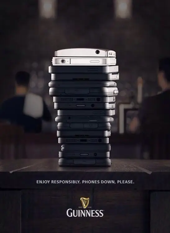 10 creative ads I've collected this week:

1. Guinness - Phones Down