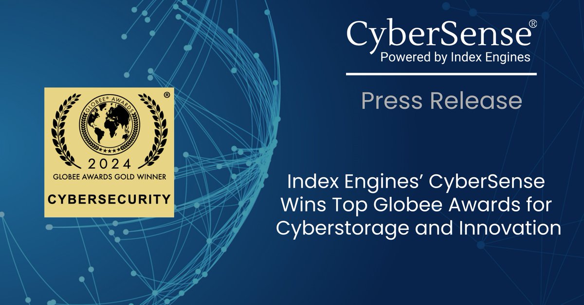 Index Engines’ CyberSense Wins Top Globee Awards for #Cyberstorage and #Innovation 
linkedin.com/pulse/index-en…