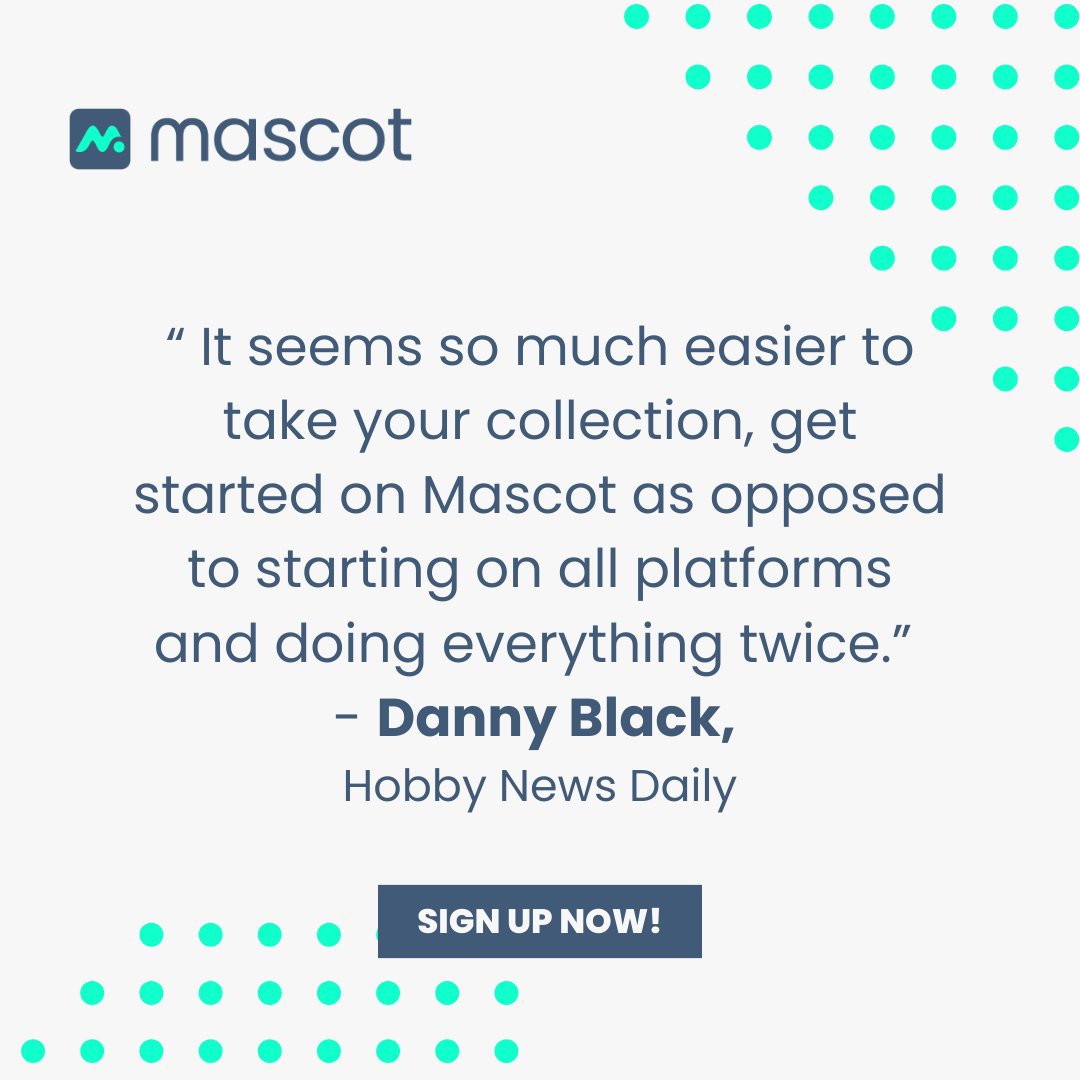 Take it from @sportsbalt on @hobbynewsdaily! Everything is WAY easier #withmascot.

Try it today at withmascot.com!

#collectibles #withmascot #mascot #tcg #tradingcards #sportscards #comics