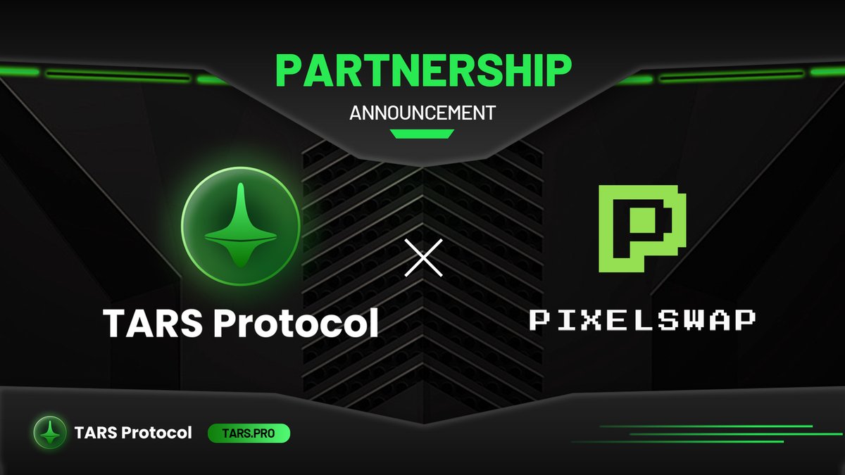 🤝 Thrilled to partner with @PixelSwapFi! @tarsprotocol's AI expertise merges with PixelSwap's revolutionary multi-chain DEX platform, enhancing user experiences in the decentralized world. Together, we're pushing the boundaries of what's possible in DeFi. 🌍💡