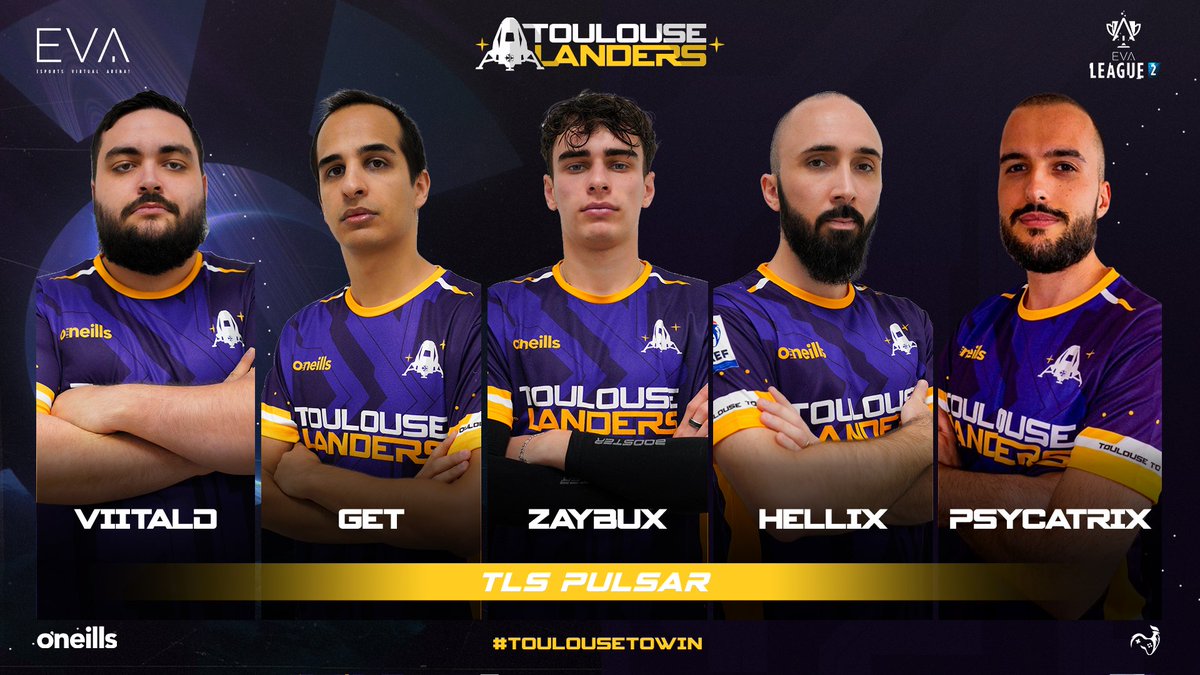 Ils sont prêts !

Cette semaine nos joueurs de TLS Pulsar font enfin leurs rentrées en <a href="/evagg_fr/">EVA</a> League 2 🏆

Voici les 5 joueurs qui iront tout donner pour un unique objectif : remporter la EL2 2024

#ToulouseToWin 🚀