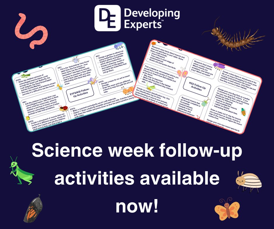 Thank you to all the schools who attended our LIVE lesson! 🌟 We'd love to hear your feedback, so let us know what you think: 👉hubs.ly/Q02nXj6g0 We've provided lots of follow-up activity ideas for you to try! Find them here: 👉 hubs.ly/Q02nXjMn0 #ScienceWeek