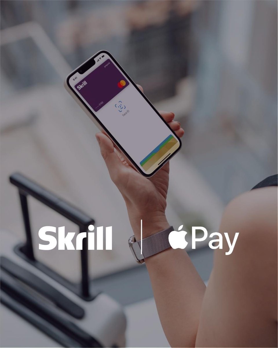 Use #ApplePay with your #Skrill Prepaid Mastercard® & enjoy seamless transactions on the go! 💳 For more information: utm.io/ugEGg #digitalwallet #mastercard