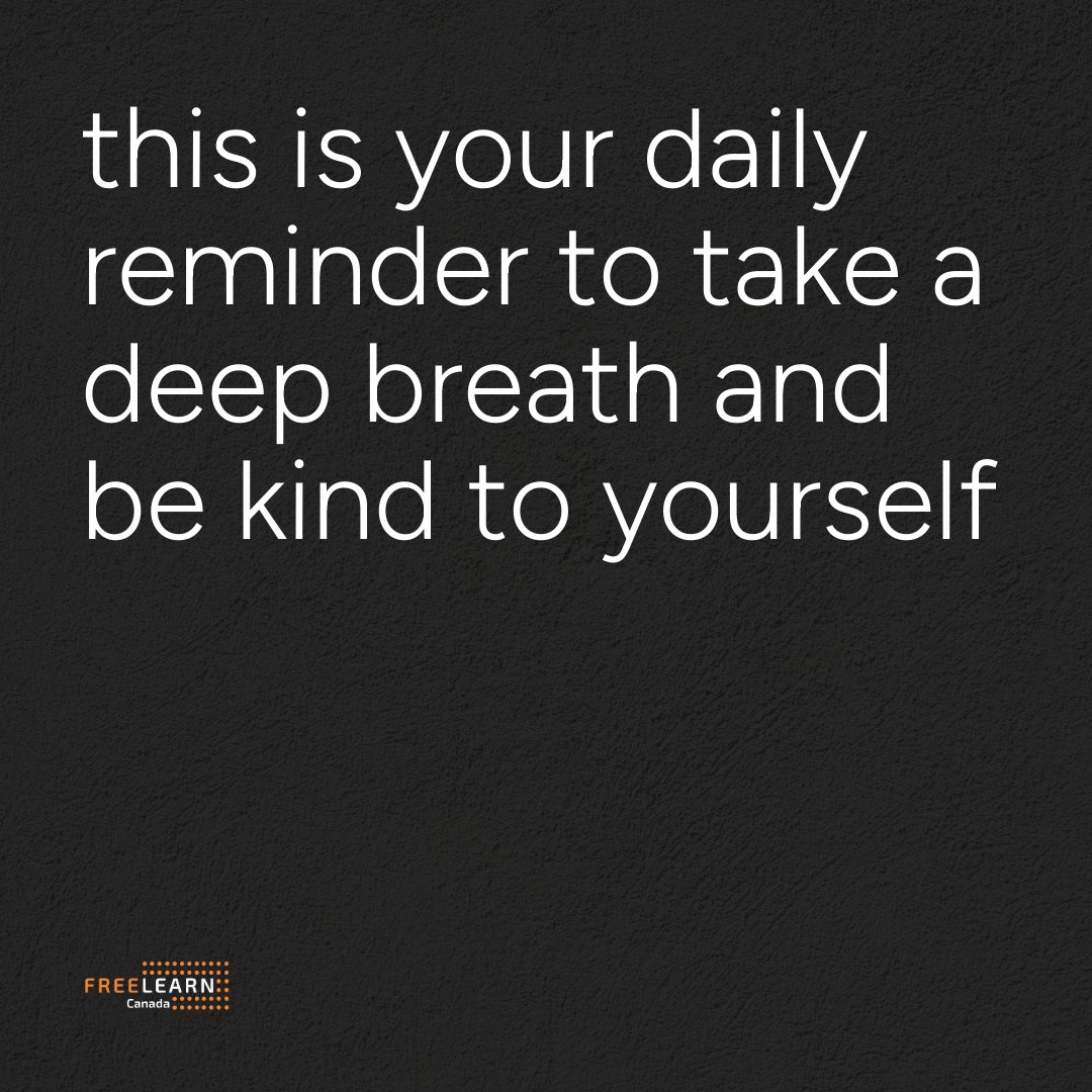 FreeLearnCanada's tweet image. Kickstart your week with some Monday Motivation! Stay inspired and tackle your goals head-on. #MondayMotivation