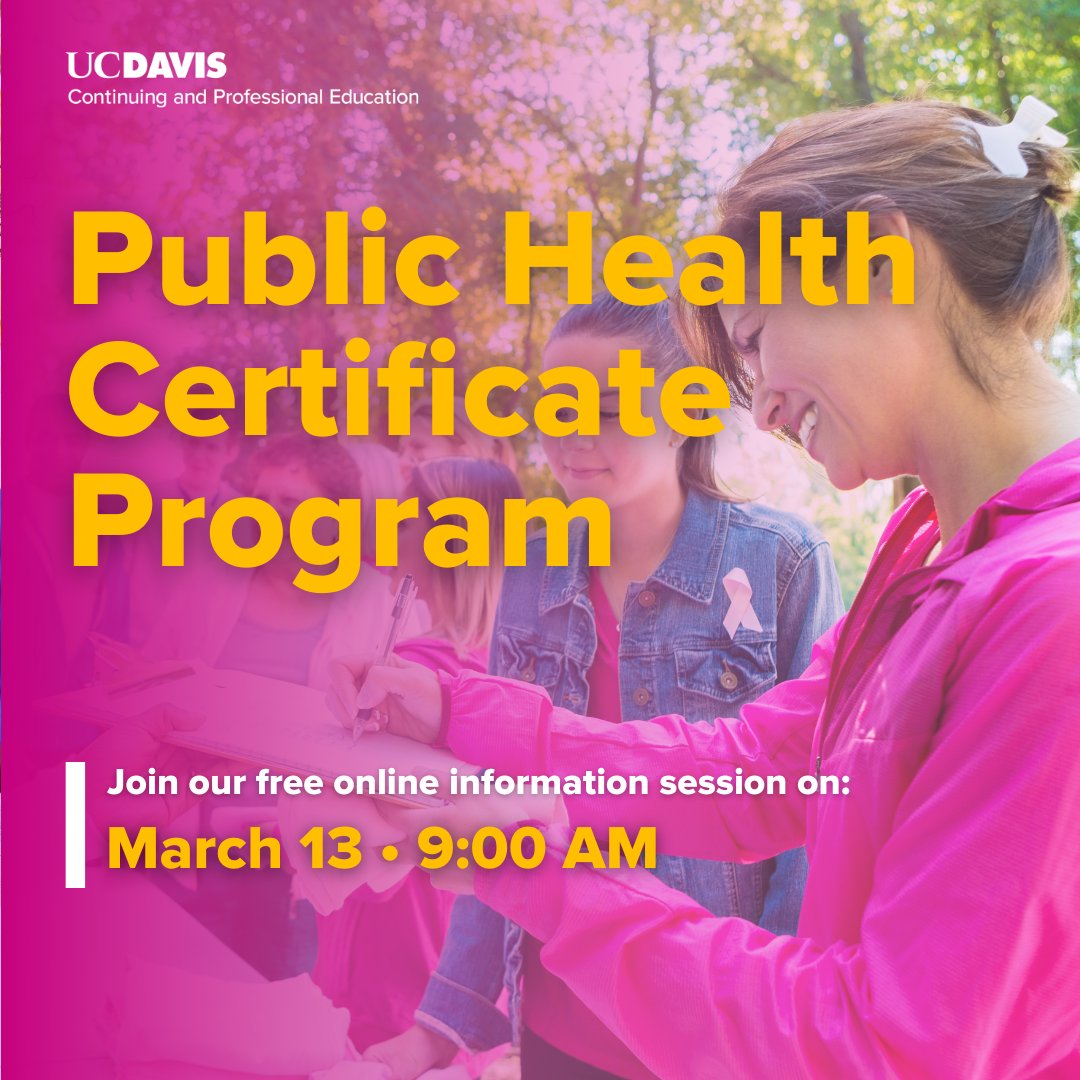 public health certificate programs online
