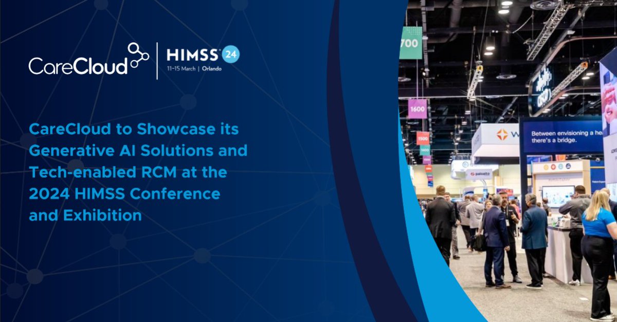 CareCloud's tweet photo. #CareCloud is taking healthcare documentation to the next level with the launch of #CirrusAI Notes at #HIMSS2024 in Orlando, Florida!
Say goodbye to tedious charting and hello to real-time transcription and precise clinical notes.
Read more: https://t.co/Oaaiw8vaCe https://t.co/o7ayDZ05RB