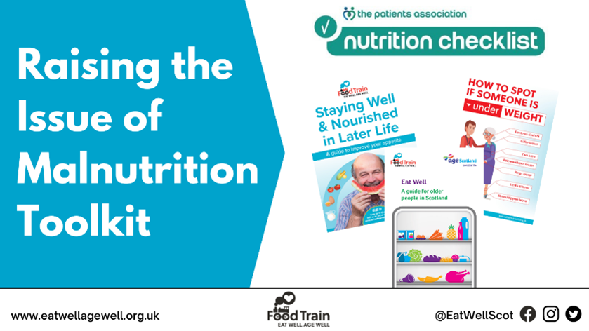 Our Raising the Issue of Malnutrition Toolkit is available for anyone supporting older people. It has guidance to help identify #malnutrition risk & provides information to help support an older person to eat well. Order a Free Digital Toolkit: eatwellagewell.org.uk/toolkit #NHWeek