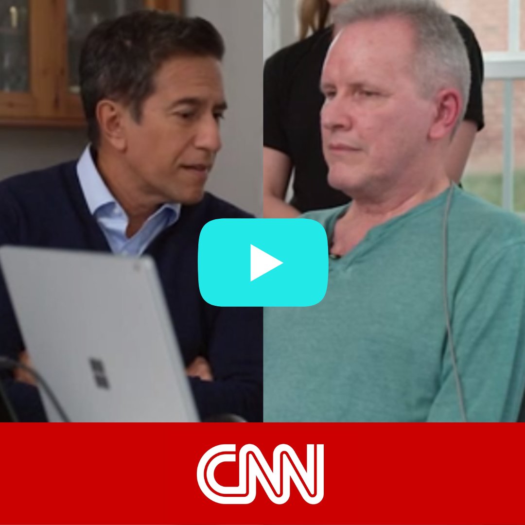 IN THE NEWS: Our thanks to @CNN & their Chief Medical Correspondent @drsanjaygupta for sharing this important story. The brain implant, created by @synchroninc, consists of a stent with electrode sensors to detect electrical brain activity. Read more: alsnetwork.org/this-als-patie….