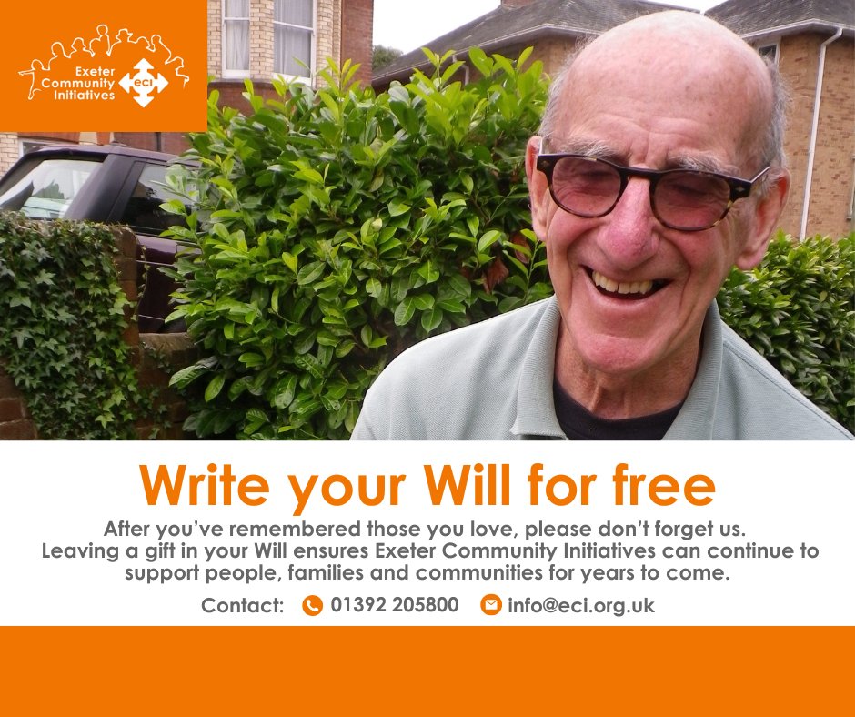 March is #FreeWillsMonth. We’ve partnered with Kwil to offer a free Will writing service. You could even leave a small gift to ECI so we can continue to help people where it matters most. eci.org.uk/leave-a-gift-i… #charity #exetercharity #will #giftinwill #legacy
