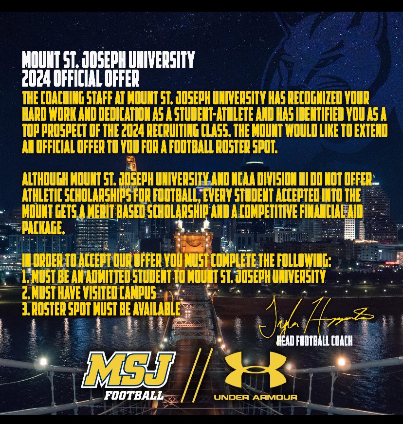 Josh Jenkins (@no_limit_jxsh) on Twitter photo #AGTG
Blessed to receive an offer from <a href="/MSJ_FB/">Mount St. Joseph Football</a> <a href="/CoachLittle7/">Lane Little</a> <a href="/Coach_JStewart/">Jamaal Stewart</a> <a href="/coachmurda90/">#SquadActivty</a> <a href="/Coach__Bj/">BeeeJay Taylor</a> <a href="/coachemupsmitty/">Coach Smith</a> #AGTG
Blessed to receive an offer from <a href="/MSJ_FB/">Mount St. Joseph Football</a> <a href="/CoachLittle7/">Lane Little</a> <a href="/Coach_JStewart/">Jamaal Stewart</a> <a href="/coachmurda90/">#SquadActivty</a> <a href="/Coach__Bj/">BeeeJay Taylor</a> <a href="/coachemupsmitty/">Coach Smith</a>