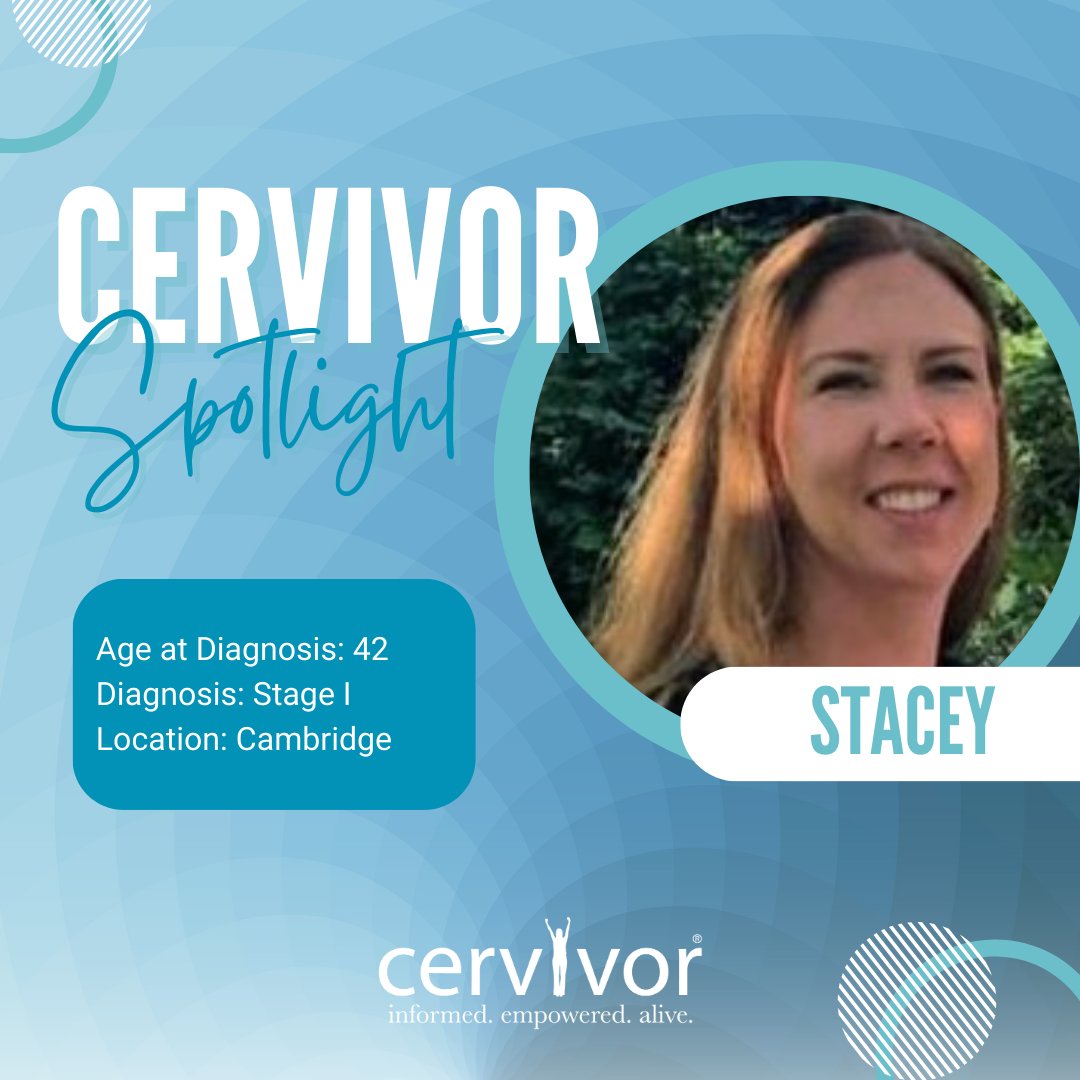 🌟 Stacey's journey with #CervicalCancer began with heavy bleeding. She was frustrated with herself by not screening regularly because she was uncomfortable with gynecologic exams.

💖 Read Stacey's entire story cervivor.org/stories/stacey/.

#CervicalCancerAwareness #Cervivor #GYNCSM