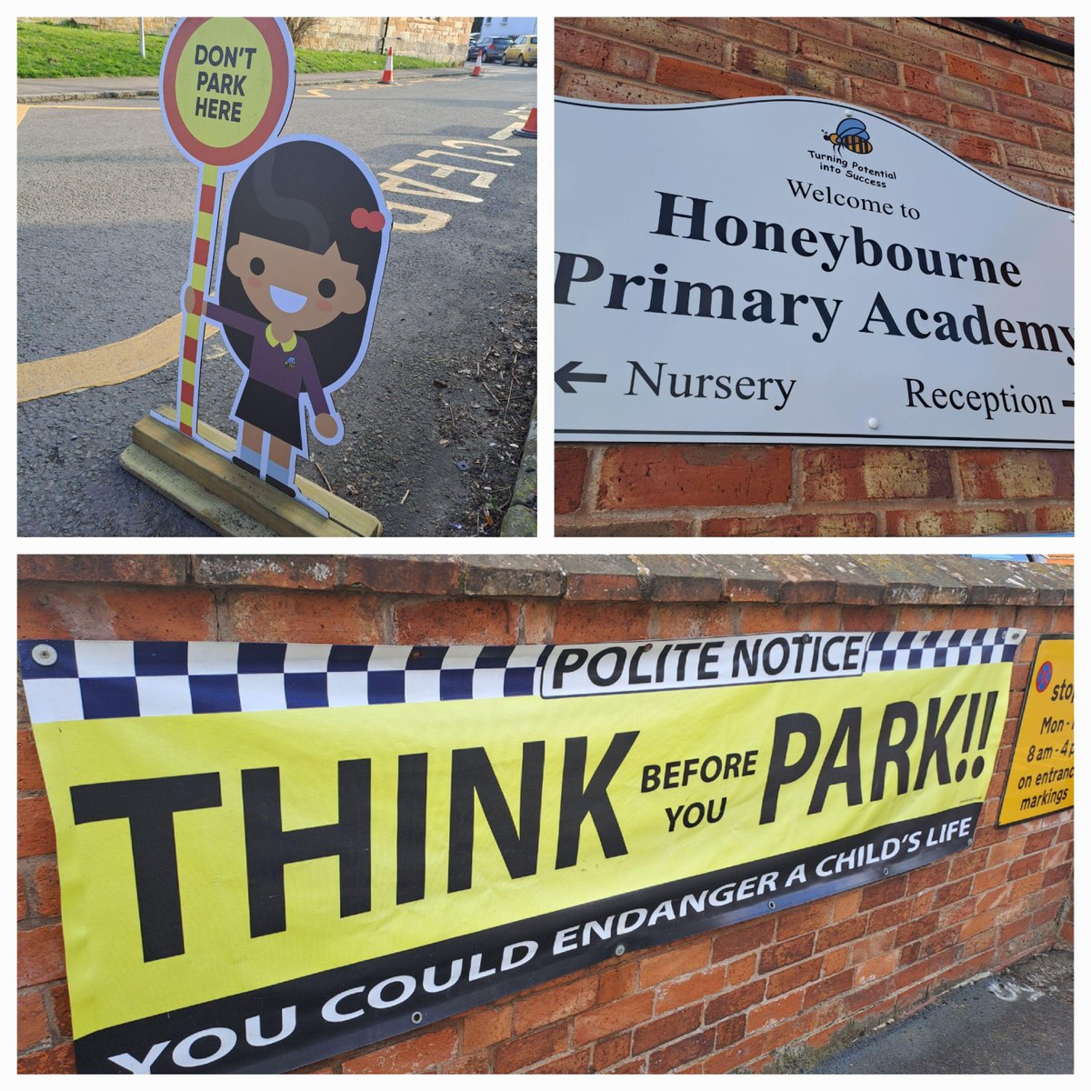 PC Prentice and PC Haynes attended Honeybourne Primary school due to concerns over parking at school pick up time. Various parents were spoken too who were advised on where safely to park their vehicle. Children's safety is paramount. #saferpeople #policingpromise