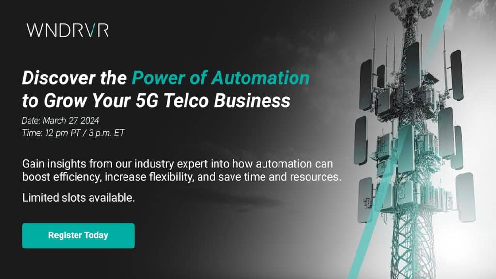 Webinar: Automation at Scale for 5G V-RAN Network ➡️ Register here lnkd.in/eg-3n4Bx for the @WindRiver Webinar March 27th - 3pm ET to grow your #5G #Telco business #VRAN #automation #CaaS #WindRiver #TCO #webinar #telecommunications #telecom #edge #edgecomputing