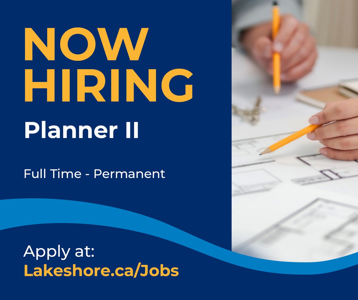 Join #TeamLakeshore as Planner II!

For more information or to apply online, visit:
can232.dayforcehcm.com/CandidatePorta…