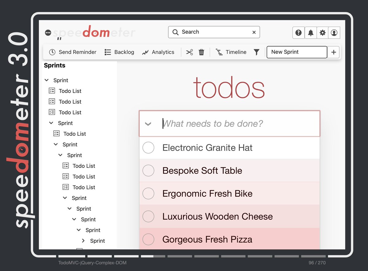 webkit's tweet image. Today we’re excited to announce Speedometer 3 in collaboration with @googlechrome, @Firefox, &amp;amp; @MicrosoftEdge. This benchmark measures speed &amp;amp; guides browser teams as they make websites &amp;amp; web apps run faster than ever — now with a new generation of tests. webkit.org/blog/15131/spe…