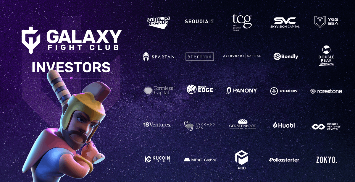 1000x gem: $GFC

Nanocap: $300K

Type: Web3 game

<a href="/GalaxyFight_NFT/">Galaxy Fight Club</a> is a mobile game similar to Thetan Arena which is one of the most fun Web3 games out there and I mean it

Backed by Animoca Brands and other big players so they have authority

Reminder: Thetan Arena hit $150M