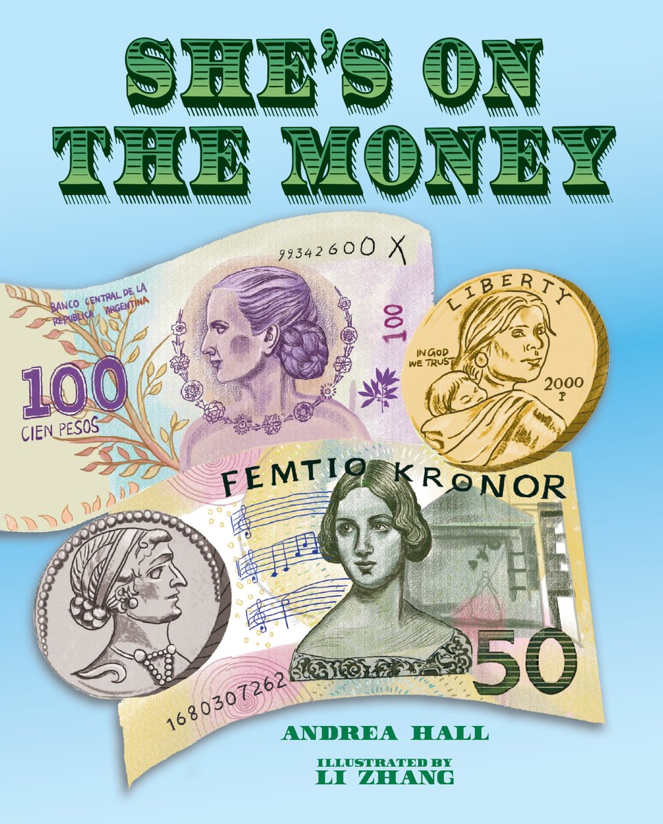 Celebrate #WomensHistoryMonth by reading about 15 extraordinary women in SHE'S ON THE MONEY! #PictureBooks #nonfiction @AlbertWhitman @lizhangart