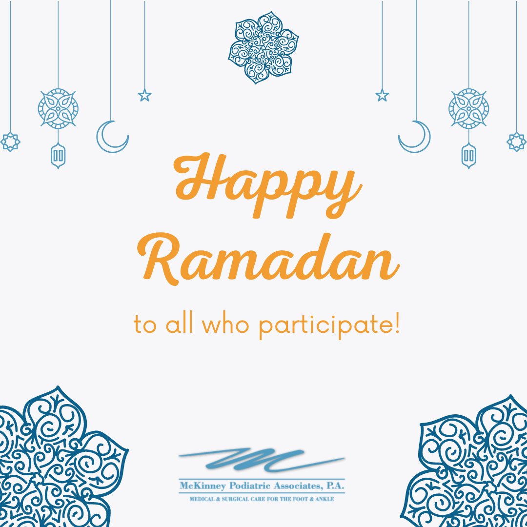 #podiatristintexas #texaspodiatry #McKinneyPodiatricAssociates #blessedramadan #happyramadan #happyeid #ramadankareem #ramadan2024 #podiatrist #podiatry #footdoc #footandanklespecialist