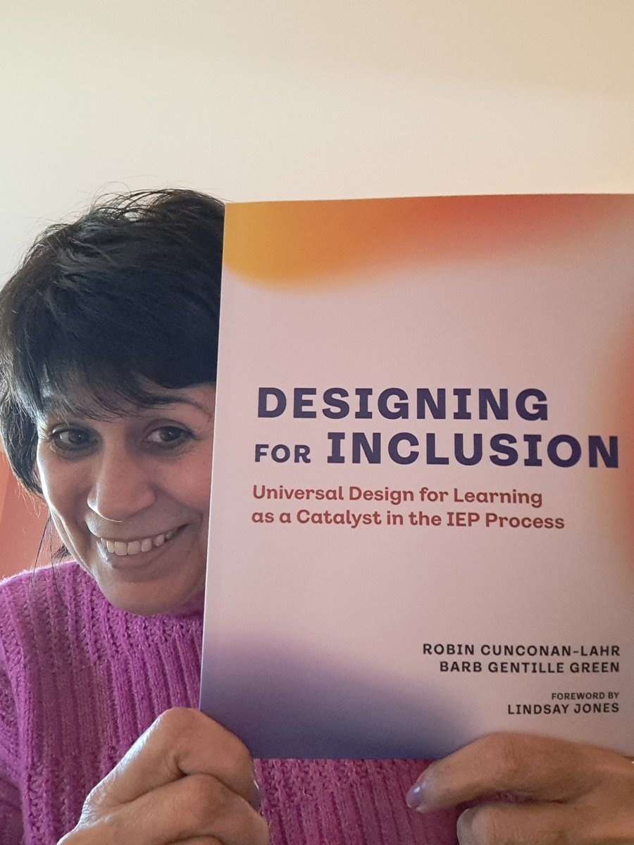 Excited to announce Designing for Inclusion with my wonderful co-author @BGentilleGreen! This book is for educators, families &amp; learners. EACH play an important role in the IEP process and UDL can be your inclusion guide. ow.ly/zkof50QJePW