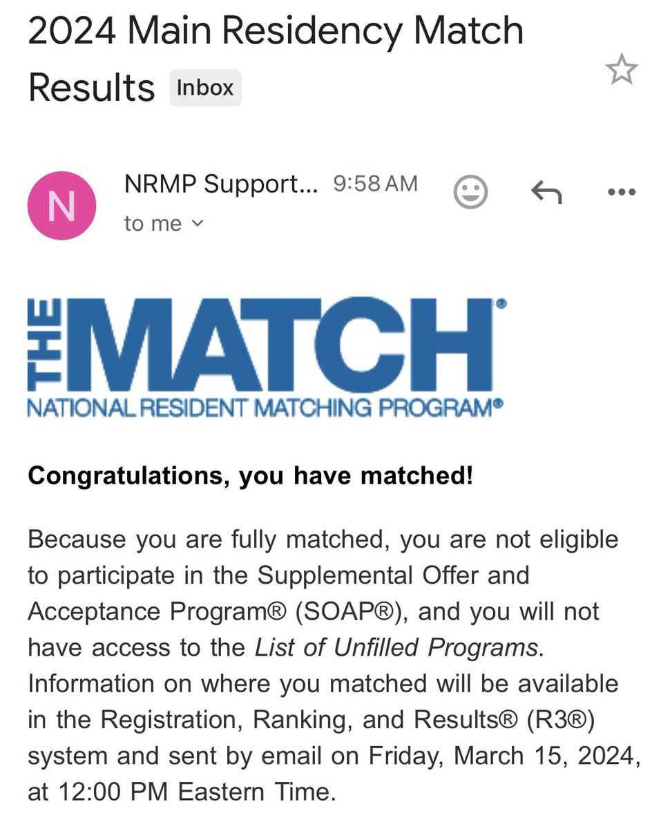 I matched! All glory to God🙏🏾 I’m going to be a psychiatrist somewhere! #Match2024