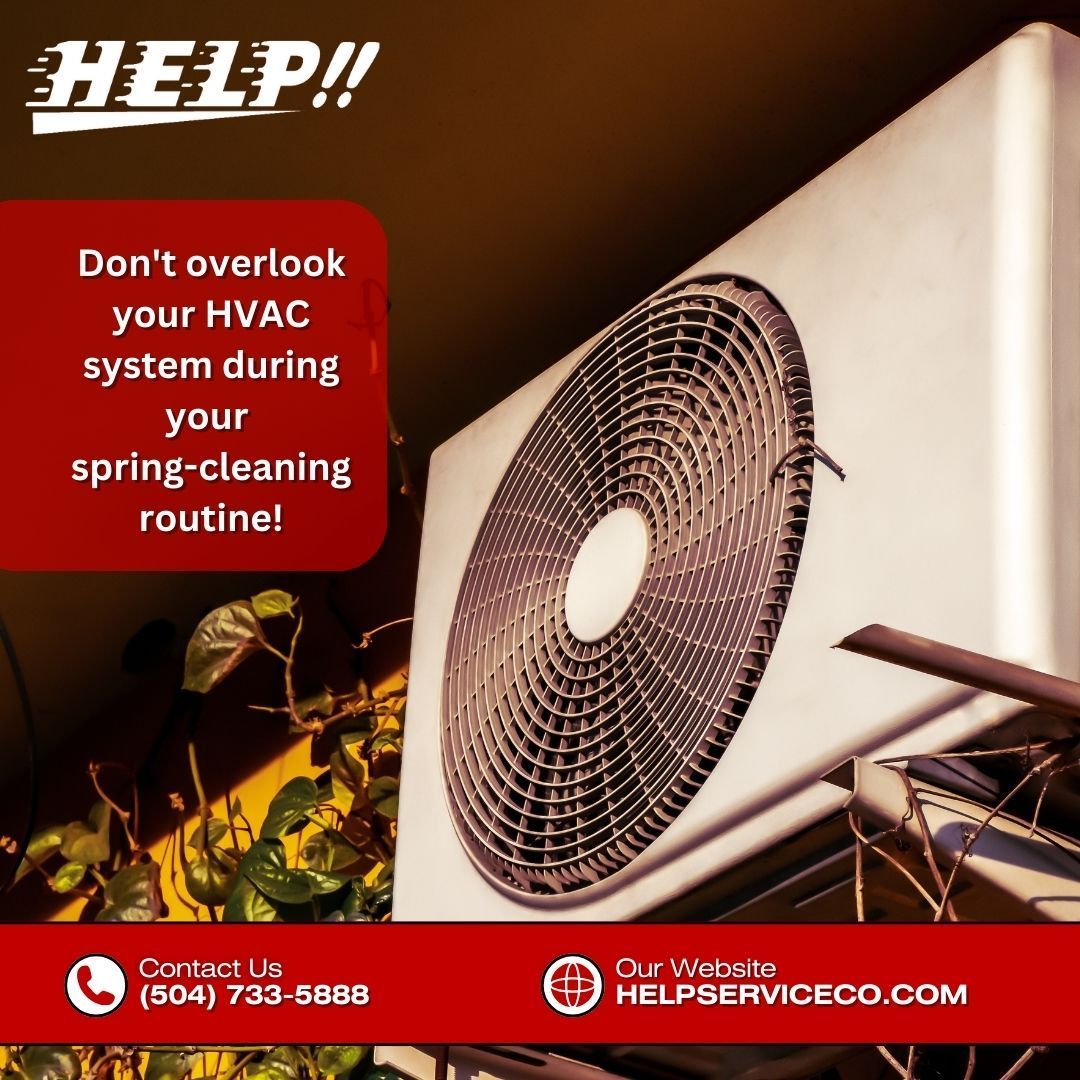 As we welcome the vibrant energy of spring, it's essential to ensure every corner of your home gets the attention it deserves! give your HVAC the care it needs to keep your home comfortable all season long!  Visit helpserviceco.com 

#HelpAirConditioning 
#HVACIndustry