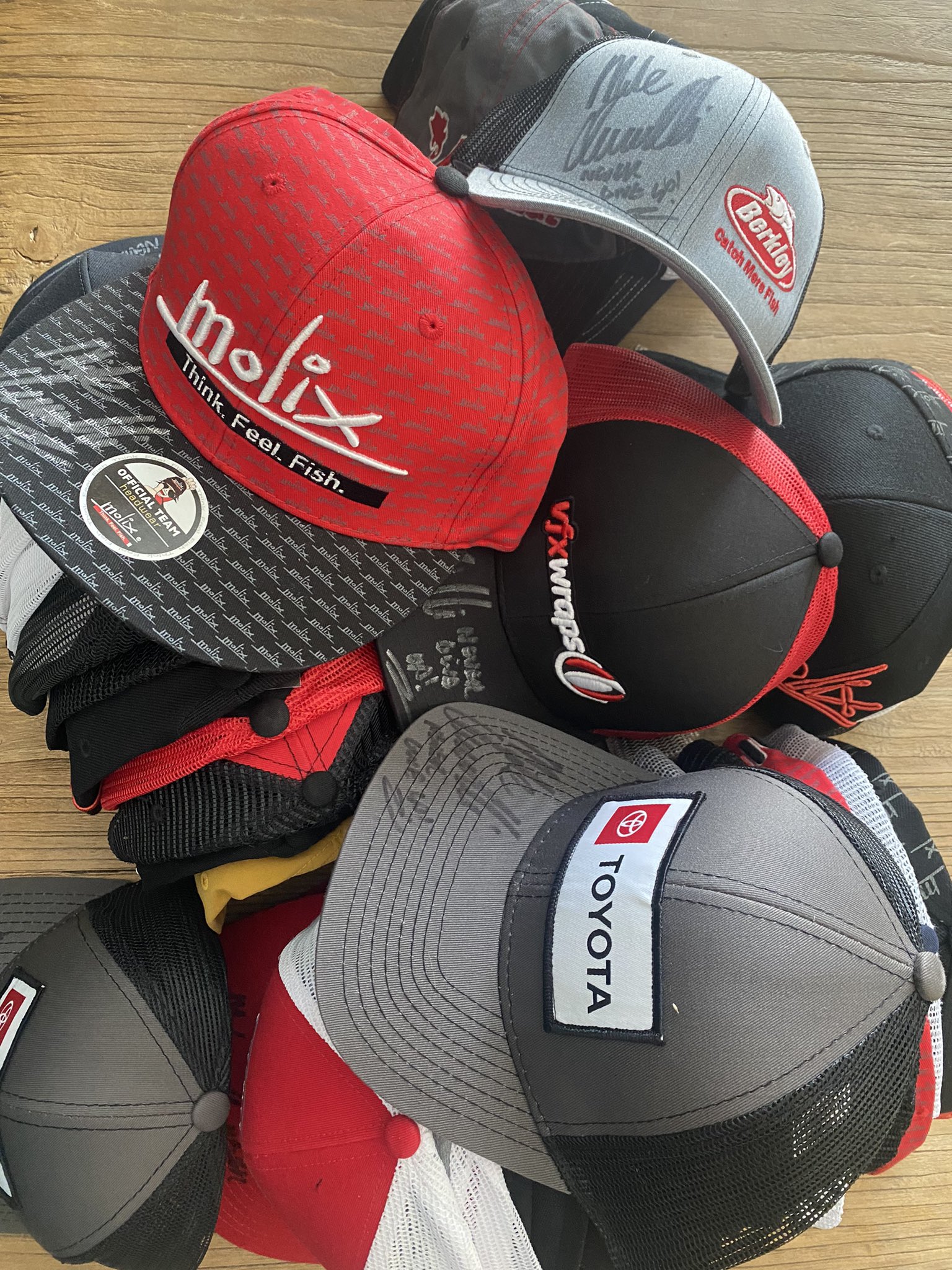 Mike “IKE” Iaconelli on X: Folks at home!! It's Manic Hat Monday and you  know what that means! Comment below and one of these random, worn, SIGNED  hats can be yours. ***Watch