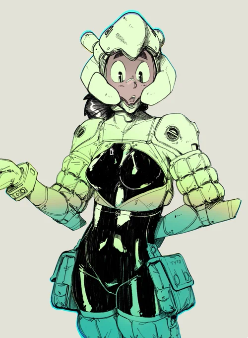 Remind me to draw more plugsuits soon 
