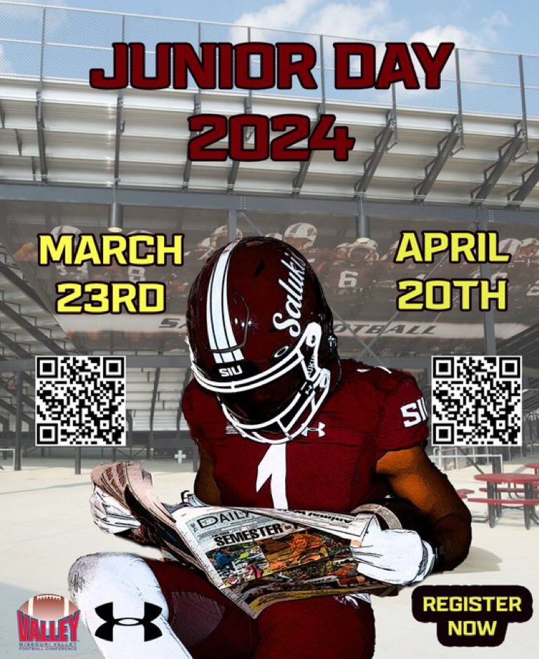 Very excited to attend SIU’s Junior Day! Thank you @Coach_DClark for the invite & hospitality! @OLMafia @EDGYTIM @HilltoppersFB @RivalsPapiClint @rudysgymjoliet @PrepRedzoneIL