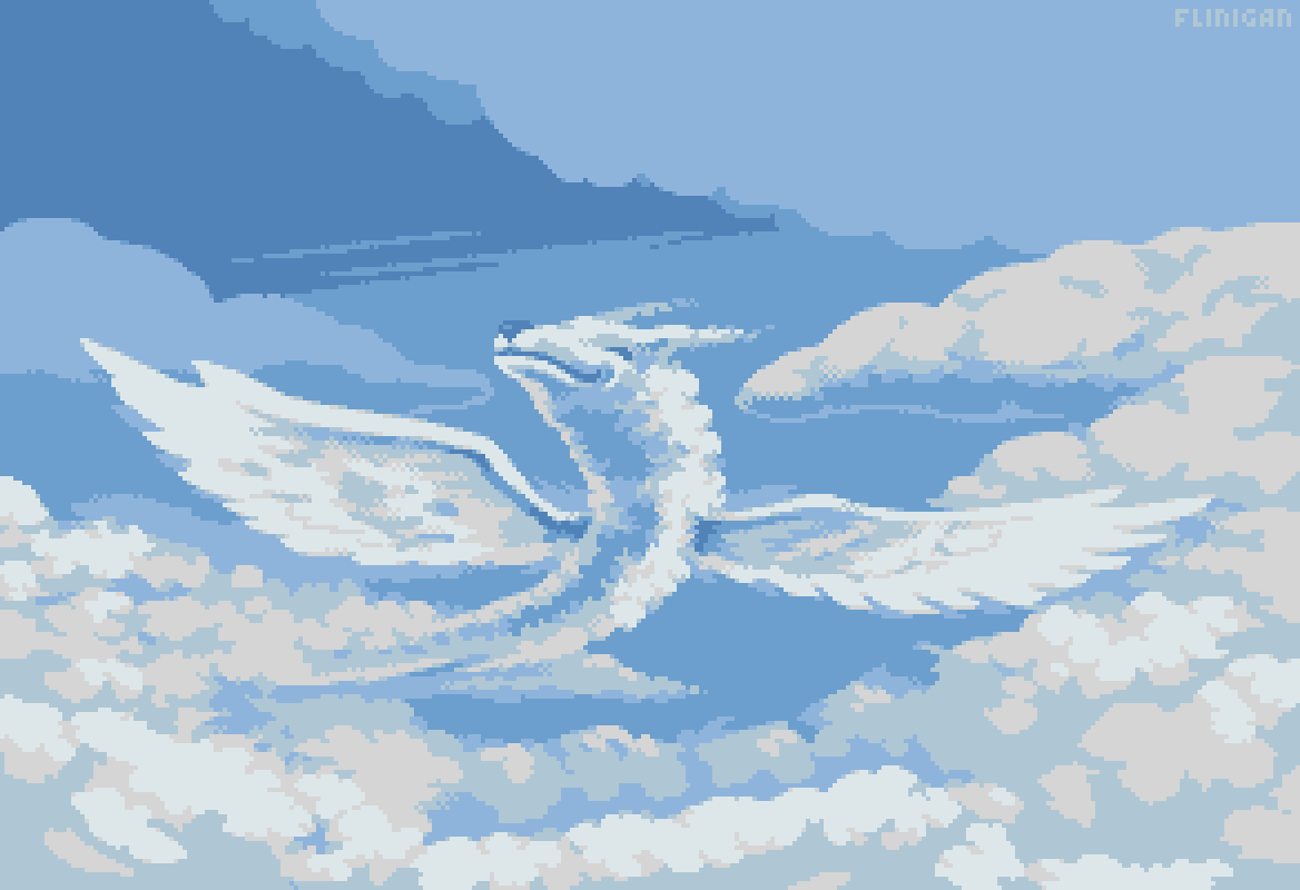 cloud dragon #pixelart #monthofthedragon