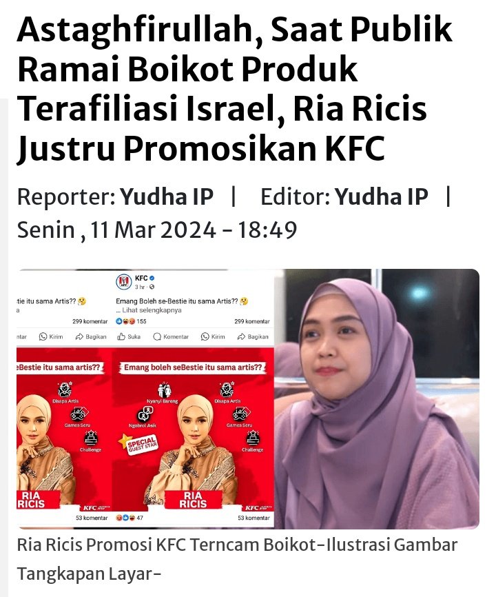 Boikot <a href="/RiaRicis/">SAYANG</a> !!!
Yg Setuju silahkan RTL 🙏