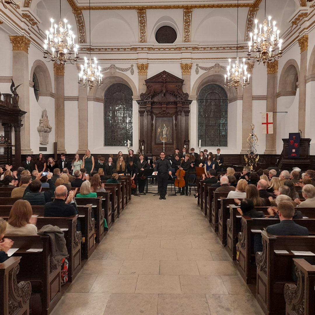 Members of the Crypt Choir sang Evensong at St Lawrence Jewry in London last week. Both events were extremely well attended, and the Dido cast were treated to a standing ovation! We hope this will be the first of many visits to this lovely church. #education #london #music