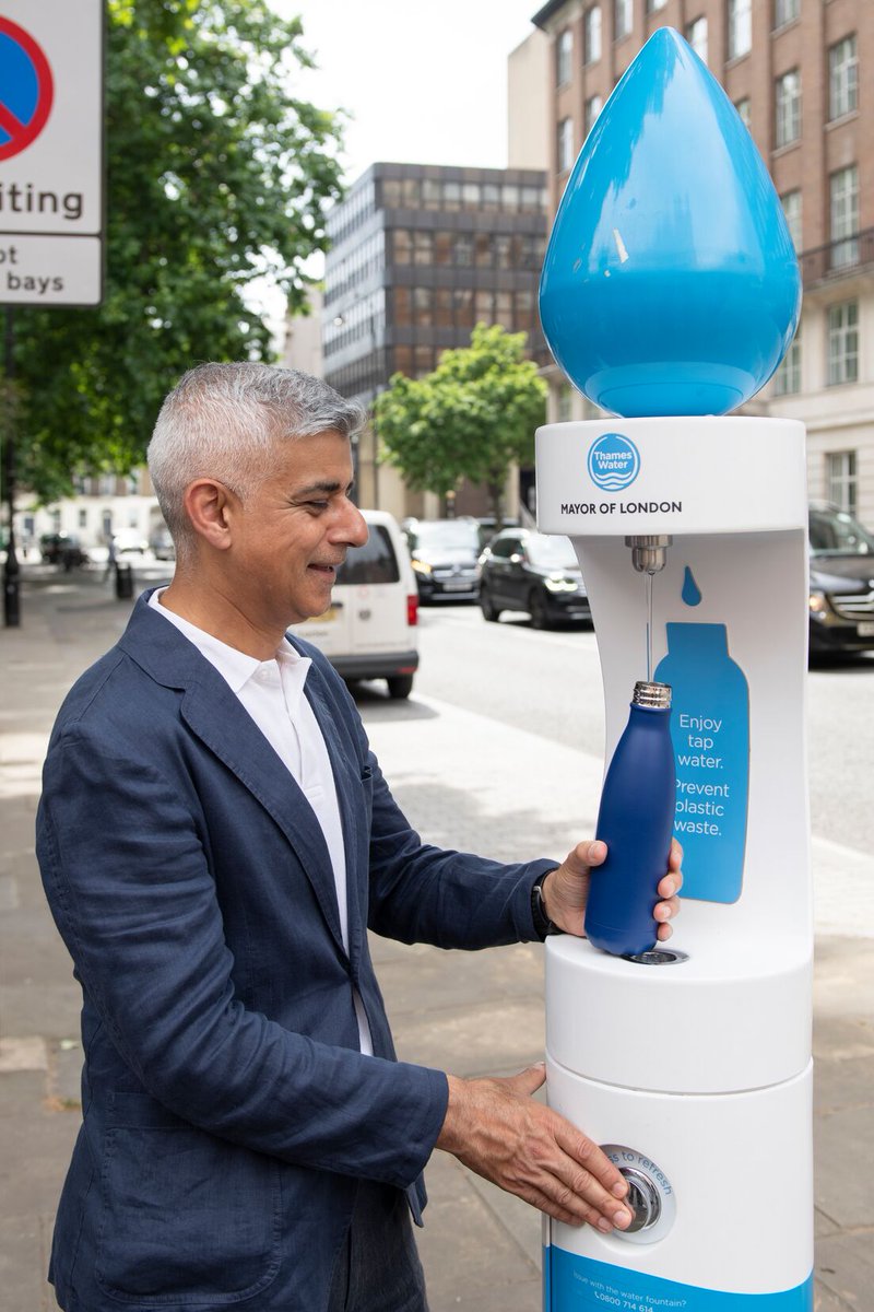 We’re helping Londoners and visitors to our capital stay hydrated-without single-use plastic. Our network of drinking fountains across London have already helped avoid the use of 5 million (and counting) half-litre plastic water bottles 🚰