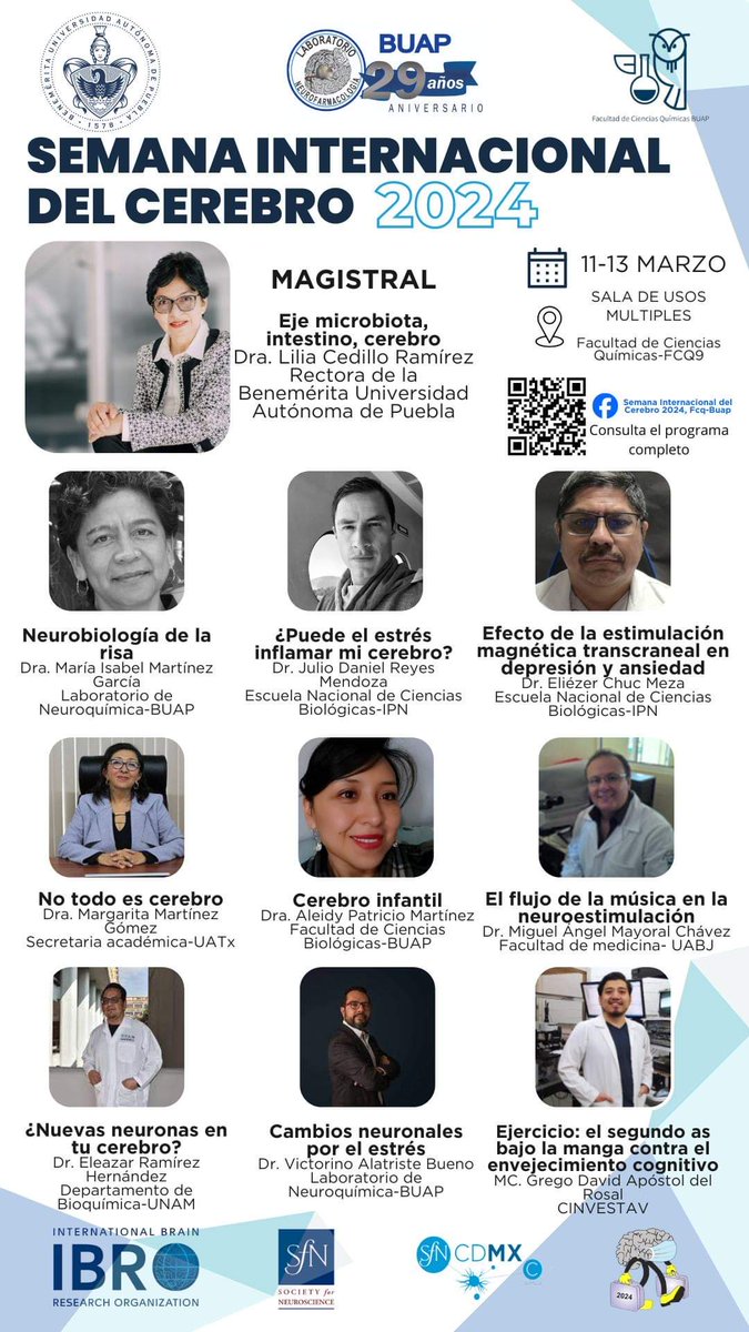 LabLimon's tweet photo. Hoy comienzan las actividades de la #SemanaInternacionaldelCerebro #BrainWeek #Brainawarenessweek de la @FCQBUAP1  @BUAPoficial https://t.co/Tc7Z5uQ0Kg