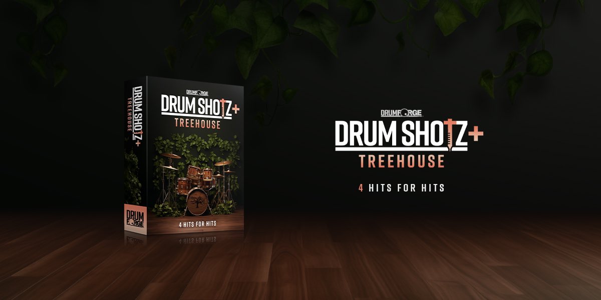 Drumshotz+ Treehouse - 4 Hits For Hits is now available! drumforge.com/products/drums…