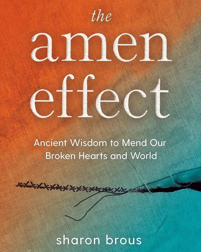 THURSDAY: JWA Book Talks continue at 8 PM ET! Join us in conversation with @SharonBrous author of 'The Amen Effect: Ancient Wisdom to Mend Our Broken Hearts and World.' Register: bit.ly/3ImScE9