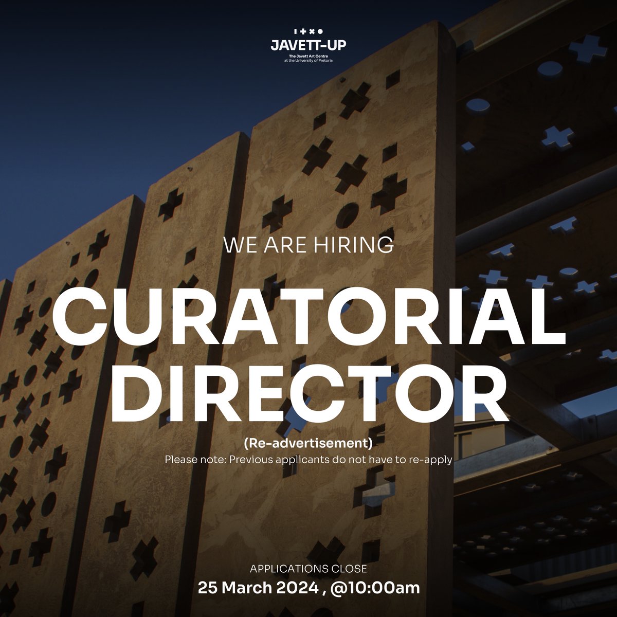 In our commitment to fostering inclusivity and ensuring a fair opportunity for all interested candidates, we are re-opening applications for the position of Curatorial Director. See link for more information bit.ly/3v4PJv8