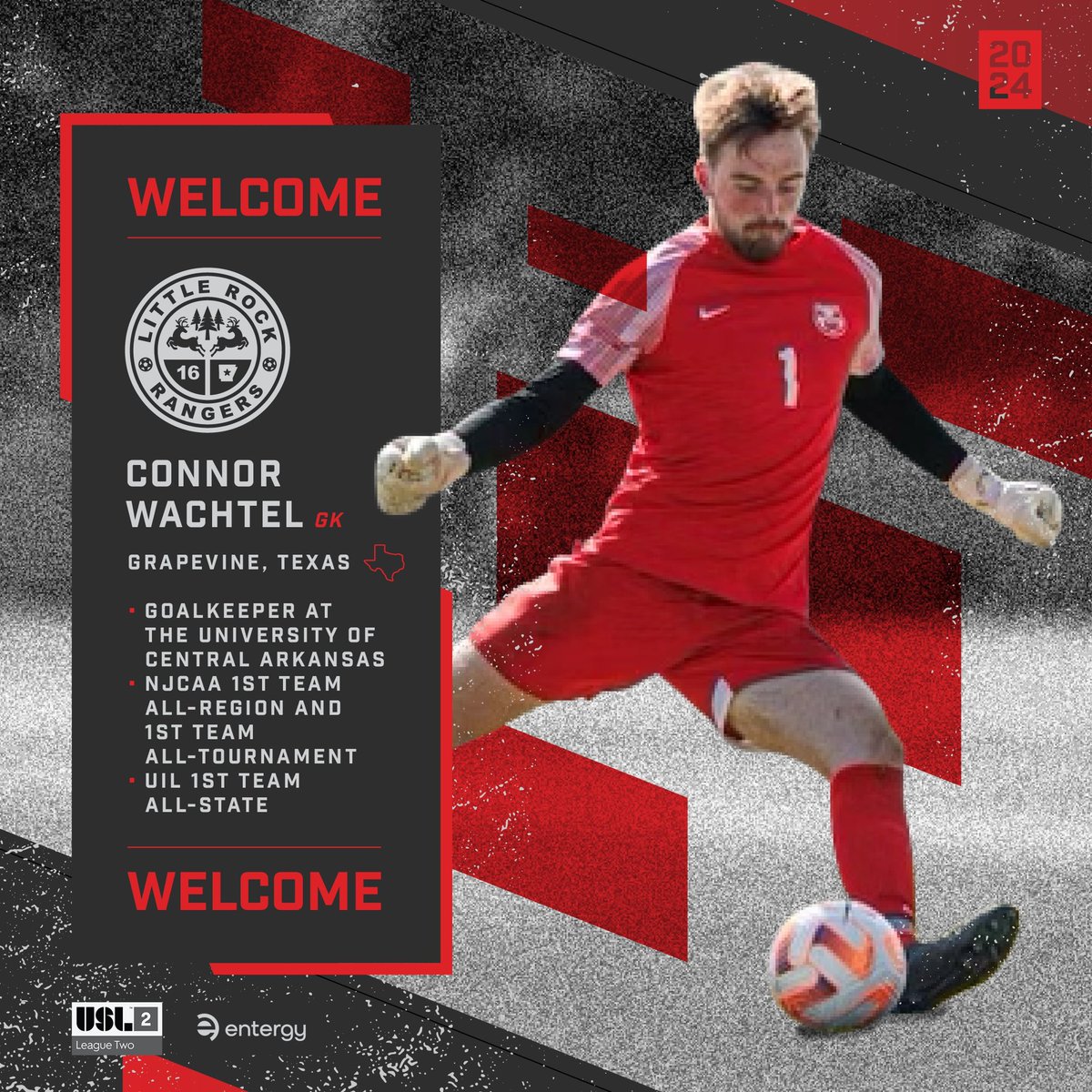 The Rangers are proud to welcome Connor Wachtel for the upcoming season! *Pending league and federation approval*

Wachtel is the goalkeeper for UCA and was named NJCAA 1st Team All-Region and 1st Team All-Tournament in 2022. The goalkeeper was also named UIL 1st Team All-State.