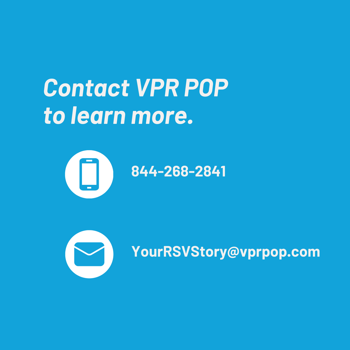 VPRPOP's tweet photo. Share your RSV prevention experience! Email YourRSVStory@vprpop.com or call 844-268-2841 for more information #RSV #rsvawareness #rsvseason #rsvvirus https://t.co/EUokFmjd3Z