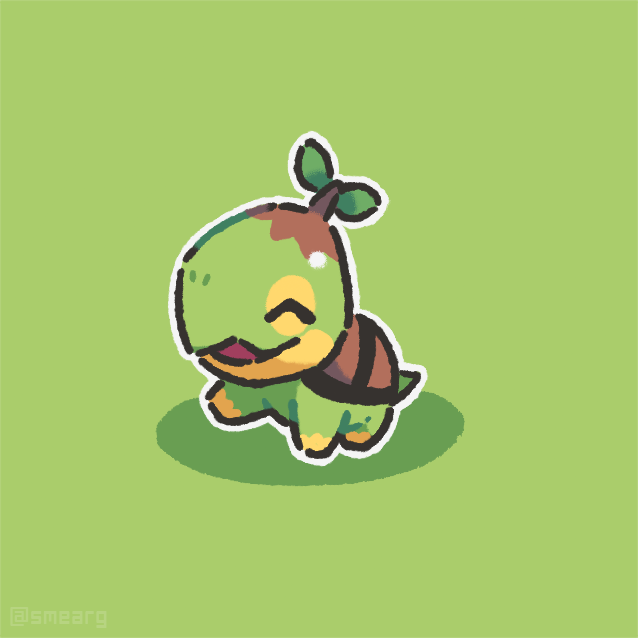 smearg's tweet photo. good mornin lil turtwig 💛🐢🌿 https://t.co/WOlkgbi6Mm