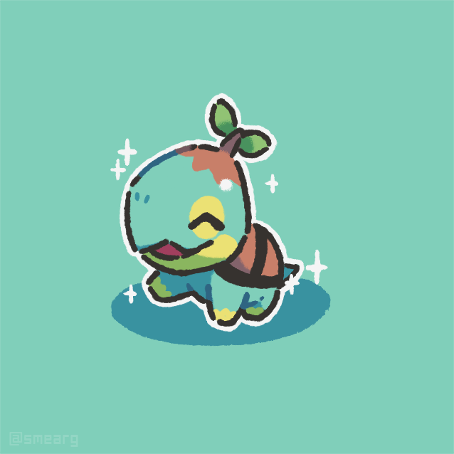 smearg's tweet photo. good mornin lil turtwig 💛🐢🌿 https://t.co/WOlkgbi6Mm