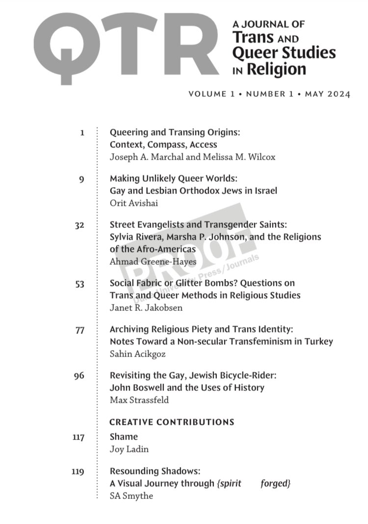 Joseph A Marchal (@josephamarchal1) on Twitter photo Sneak peek this fabulous ToC for issue 1 of QTR, featuring Orit Avishai, <a href="/DrAhmadGH/">hurstonian.</a>, Janet Jakobsen, Şahin Açıkgöz, <a href="/MaxStrassfeld/">Max Strassfeld</a>, <a href="/JoyLadin/">Joy Ladin</a>, and <a href="/essaysmythe/">SA Smythe</a> ! Sneak peek this fabulous ToC for issue 1 of QTR, featuring Orit Avishai, <a href="/DrAhmadGH/">hurstonian.</a>, Janet Jakobsen, Şahin Açıkgöz, <a href="/MaxStrassfeld/">Max Strassfeld</a>, <a href="/JoyLadin/">Joy Ladin</a>, and <a href="/essaysmythe/">SA Smythe</a> !