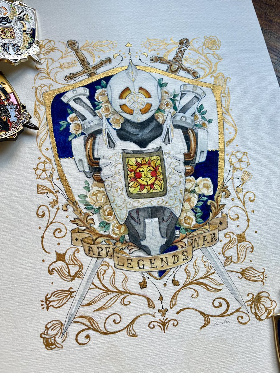LiuYuArt's tweet photo. -War machine- Pathfinder 
I made this painting some brooch, not for sale.
#ApexLedgends #Apex女子 #Pathfinder https://t.co/TE97D9r7u5